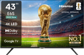 Hisense 108 cm (43 inch) Ultra HD (4K) LED Smart Google TV(43E6S)