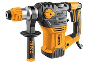 Ingco PATENTED 1200W POWER ELECTRIC SDS MAX CHUCK SYSTEM ROTARY HAMMER WITH 2 PCS OF DRILLS AND 2 PCS OF CHISELS