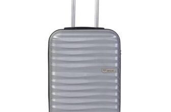 Impulse Transit Polypropylene (PP) Trolley Bag for Travel Small Cabin Check in, Luggage Bag Travel Hard Case with 8 Wheels 360 Degree Wheeling System (Grey, Medium | 65 cm | Medium)