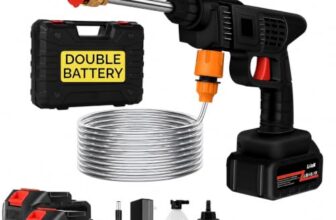 Cordless Portable Wireless Pressure Washer Gun 48V 12000mAh High Pressure Water Gun for Car Wash & Bikes Cleaning with Adjustable Nozzles & 5M Hose Pipe