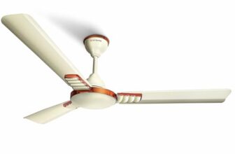 LONGWAY Wave P1 1200 mm/48 inch Ultra High Speed 3 Blade Anti-Dust Decorative Ceiling Fan 2 Years Warranty (Ivory, Pack of 1)