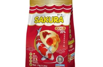 Sakura Gold Super Premium Fish Food with Vitamin Complexes + Krill & Astaxanthin in Micro 1mm Pellet 1 Kg,Small