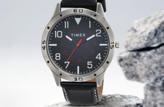 TIMEX Round 45mm Black Dial Analog Watch  – For Men
