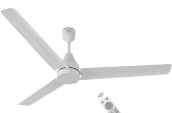 RR Signature NEOAIR MINI Motor 1200mm BLDC Ceiling Fan | Remote Control | 5-Star BEE Rated | High Air Delivery | Low Noise | Energy Efficient Design | 2-Year Warranty [WHITE]