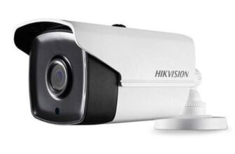 Hikvision 2MP 6MM Outdoor Wired 1080p Bullet Camera HD Video Output & EXIR IP66 Weatherproof CCTV Camera [DS-2CE1AD0T-IT1F]+ USEWELL BNC/DC,-White