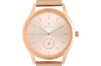 Titan Ladies Workwear Slimline Analog Rose Gold Dial Women’s Watch-NN95069WM01