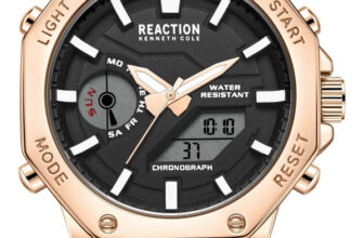 Kenneth Cole Reaction Digi-Analog Black Textured Dial | Chronograph Watch for Men’s | KRWGP2191704 Analog-Digital Watch  – For Men