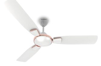 Crompton Highspeed Toro 1200 mm Designer Ceiling Fan | BEE Star Energy Rating | Anti-Dust | Active Power Technology | Upto 50% Less Heating | 2 Year Manufacturer Warranty | Silver Magic White