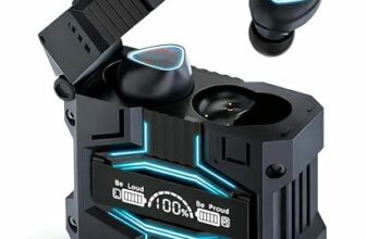 COREGENIX Grenade Gaming Earbuds with Grenade Design. 120 Hours Playtime, Bluetooth 5.3 + ENC, 13mm HD BASS Drivers, IPX7 Sweat-Proof,Built-in Mic for Android & iOS