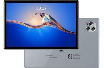 DOMO Slate SL39 4G Tablet 10.1 inch, 4GB RAM + 32GB ROM, 4G Connectivity, inbuilt Storage, 1TB Expandable, Dual SIM Slot, Octa Core, Bluetooth CPU GPS, (Grey)