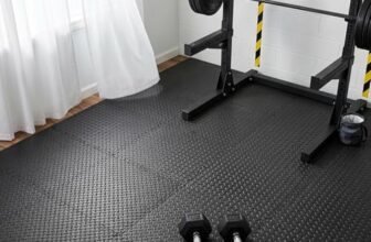 Amazon Basics EVA Foam Interlocking Puzzle Exercise Mat | 12 mm Thick | Set of 8 Tiles (2 x 2 ft each) | Anti-Slip Cushioned Flooring | Durable EVA Foam | Floor Protection for Home Gym, Fitness & Play Area | Multicolor