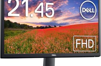 Dell SE2225H 22″ (55.88 cm) FHD Monitor 1920×1080 Pixels, Refresh Rate 60Hz, VA Panel, 5-Year warranty, Brightness 250 cd/m², Contrast Ratio 3000:1, Ports: 1 x HDMI 1 x VGA, Adjst Tilt |Black