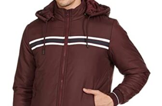 Amazon Brand – Symbol Men’s Quilted Jacket (AW20-QH-SY-06_Wine_M)
