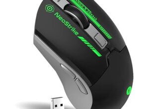 FRONTECH Neo Strike Wireless Gaming Mouse with 3200DPI, Comfortable & Ergonomic Design, RGB LED Lights, 6 Buttons, in-Built Rechargeable Battery, Power & LED ON/Off Switch.(MS-0059)
