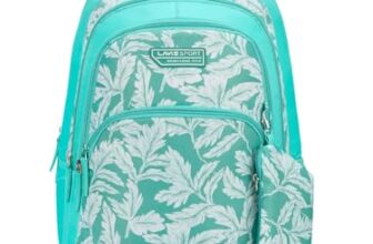 Lavie Sport Leaflet 36L Teal Backpack | Fits Upto 15 Inch Laptop | Organizer & Bottle Holder |Rain Cover |Pencil Pouch | Gift for Men, Women, Boys, Girls | Laptop Sleeve for School & College