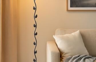 tu casa Decorative Metal Night Lamp with Off-White Cotton Shade | Bedside & Table Lamp for Bedroom, Living Room & Office