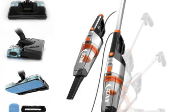 SEZNIK Turbo Sweep Hand-held Vacuum Cleaner with 2 in 1 Mopping and Vacuum(Multicolor)