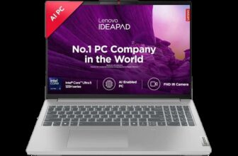 Lenovo IdeaPad Slim 5 WUXGA IPS Intel Core Ultra 5 125H – (16 GB/1 TB SSD/Windows 11 Home) 16IMH9 Thin and Light Laptop(16 Inch, Cloud Grey, 1.89 Kg, With MS Office)