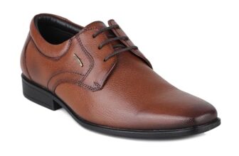 Red Chief Genuine Leather Formal Derby Shoes for Men | Lace-Up Shoes for Men | Tan | RC3973LR
