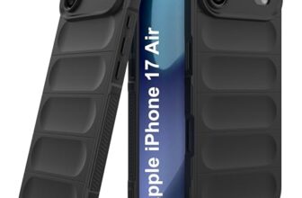 amazon basics Back Case Cover for iPhone 17 Air | Compatible for iPhone 17 Air Back Cover | Liquid Silicon Magic Case with Camera Protection | Black