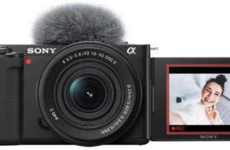 SONY ZV-E10K/BQ IN5 Mirrorless Camera Body with SELP16502 mm Lens(Black)