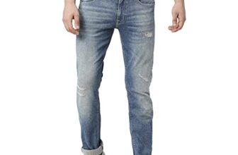 Pepe Jeans Vapour Slim Fit Mid Waist Jeans, Med Light Worn, 38