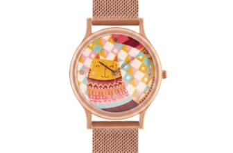 TEAL BY CHUMBAK Analog Wrist Watch for Women | Round Dial | Floral Strap | Stylish Fashion Watch | Gift for Girls & Ladies | Casual & Work Wear