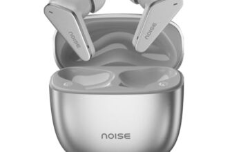 Noise Buds Vector Truly Wireless Earbuds with Hi-Res Audio & LDAC, Best Bass & Call Clarity, 40H Playtime, Quad Mic ENC, Instacharge (10 Min = 120 Min), Bluetooth v5.3 – Lunar Silver