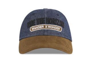 Hero MotoCorp Unisex Ride The Horizon Denim Suede Cap, Free Size,Blue