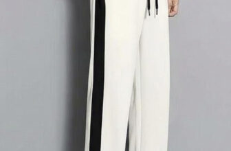 STITCHCOUNTER Solid Men White Track Pants