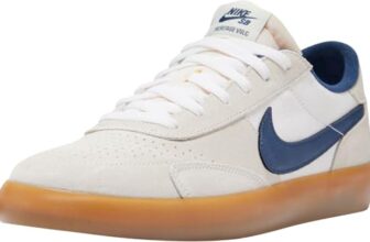 Nike Men Sb Heritage Vulc Summit White/Navy-White-Gum Light Brown Skateboarding 10 UK