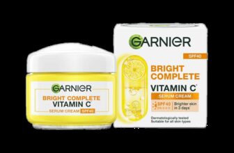GARNIER Bright Complete Vitamin C Serum Cream with SPF40, Sun Protection & Brightening(45 g)