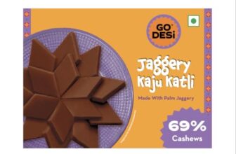 GO DESi Jaggery Kaju Katli – 200/100g | Made with 69% Cashews and Palm Jaggery | Gud Kaju Katli | Indian Sweets | Sweets Gift Pack