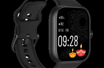 REDMI Watch Move 1.85 Premium AmoLED,14 Day Battery,Best Accuracy,Dual Core Processor Smartwatch(Black Drift Strap, Free Size)