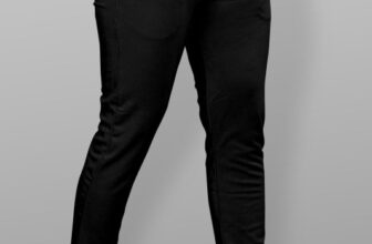 COMBRAIDED Slim Fit Men Black Trousers