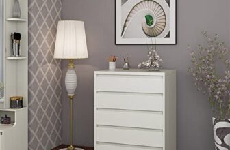 Home Centre | Helios Reynan Cubby Chest of 5 Drawers | Chest of Drawers for Bedroom | White