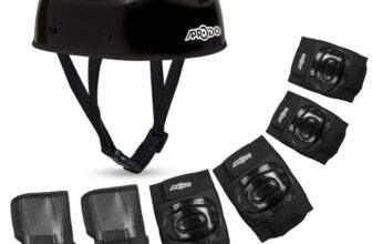 APRODO Kids Protective Gear Set for Roller Skating, Skateboarding & Cycling |for Kids 5 to 12 Years (Black) | Knee and Elbow Pads Wrist Guards Set for Skating, Skateboard & Cycling