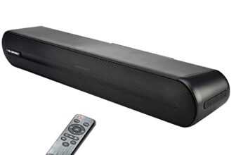Blaupunkt SBA40 60W Bluetooth Soundbar Speaker with Bluetooth, AUX, USB, Mini Soundbar for TV/PC/Projectors/Tablets