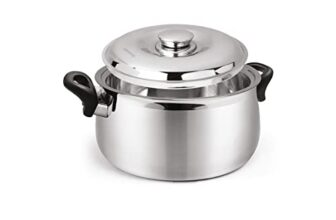 Signora Ware Hot Delight Casserole with Handles Belly Shape Insulated Stainless Steel,Insulated Thermal Serving Bowl,Elegant Hot Pot Food Warmer/Cooler for Long Duration,1000Ml,Set of 1,Silver
