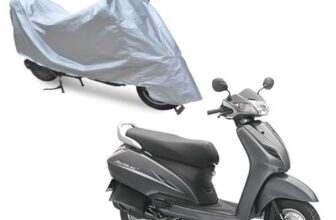 Auto Addict Bike Cover Body Cover Polyester (Silver,Mirror Pockets) for Honda Activa 3G