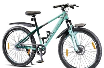 Lifelong Strong 26T SS Single-Speed Bicycle for Men | Durable Steel Frame, Aluminium Stem | Quiet Bushless Chain | Double Disc Brakes | Adjustable Saddle | Reflectors for Safety | Cycle for Adults