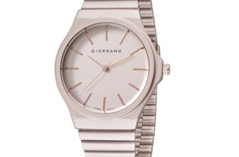 Giordano Stylish Analog Watch for Women with Round dial, 3 Hand Mechanism and Stainless Steel Strap
