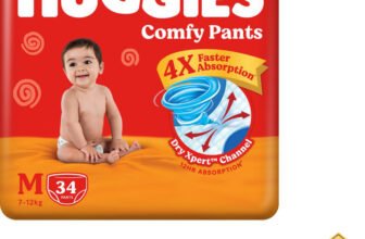 Huggies Comfy Baby Pant Diapers – M(34 Pieces)