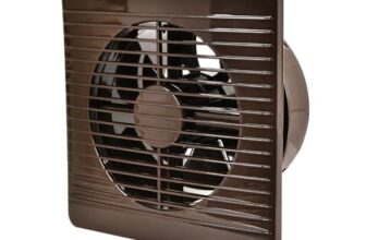 HEWA Onyx 6 inch 150mm high speed Ventilation Exhaust Fan for bathroom, kitchen with 2 year warranty (Brown)