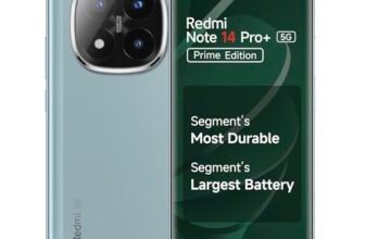 Redmi Note 14 Pro+ 5G Prime Edition (Spectre Blue, 8GB RAM, 128GB Storage) | Snapdragon 7s Gen 3 Processor | AMOLED Display | Dual Nano-SIM | 6200mAh Battery | Corning Gorilla Glass Victus 2