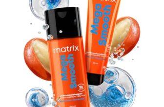MATRIX Mega Smooth Shampoo and Conditioner Combo for Frizzy, Dry Unmanageable Hair | Defy Frizz for 4 Days | Used by 1 Lakh Hairstylists* | with Shea Butter and Amino Acid (200ml + 100ml)