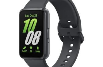 Samsung Galaxy Fit3 Light and Sleek Fitness Band, 13 Days Battery, 100+ Exercises and Sleep Tracking, Dark Gray (Black)