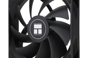 Thermalright TL-C12C CPU Fan 120mm Case Cooler Fan, 4Pin PWM Silent Computer Fan with S-FDB Bearing Included, up to 1550RPM Cooling Fan