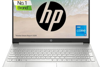 HP Intel Core i5 12th Gen – (16 GB/512 GB SSD/Windows 11 Home) 15S-FY5009TU Thin and Light Laptop(15.6 Inch, Silver, With MS Office)