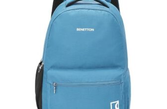 United Colors of Benetton Reuben Polyester 25L Casual Backpack For Unisex – Teal